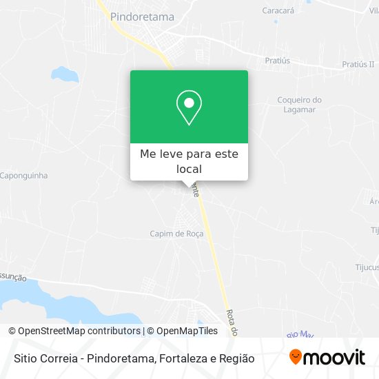 Sitio Correia - Pindoretama mapa