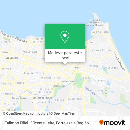 Talimpo Filial - Vicente Leite mapa