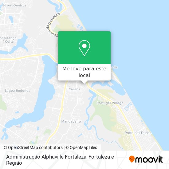 Administração Alphaville Fortaleza mapa