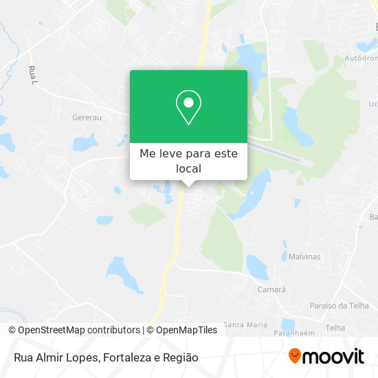 Rua Almir Lopes mapa