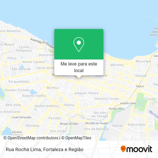 Rua Rocha Lima mapa