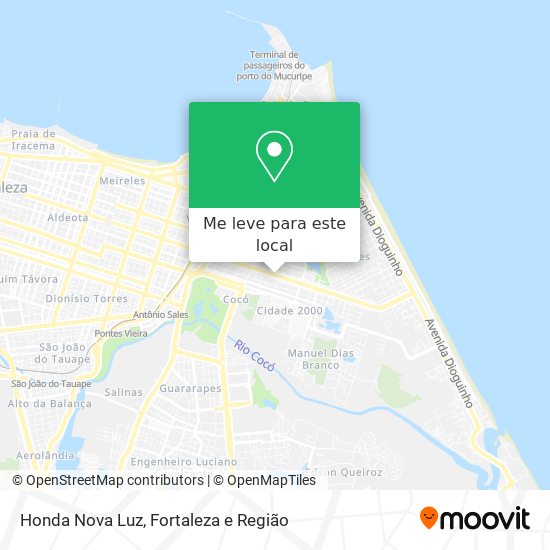 Honda Nova Luz mapa