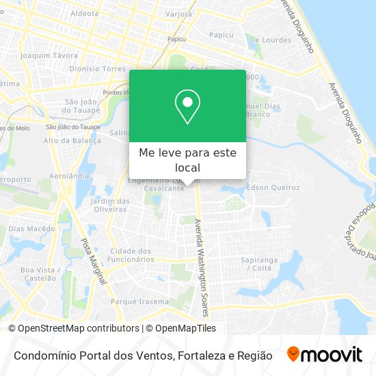 Condomínio Portal dos Ventos mapa