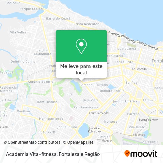 Academia Vita+fitness mapa