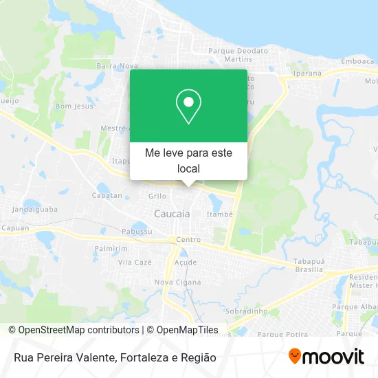 Rua Pereira Valente mapa