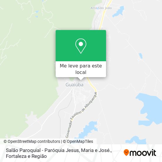 Salão Paroquial - Paróquia Jesus, Maria e José. mapa