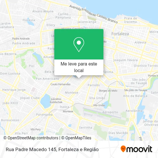 Rua Padre Macedo 145 mapa