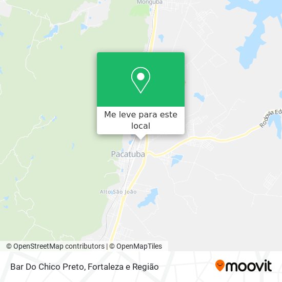 Bar Do Chico Preto mapa