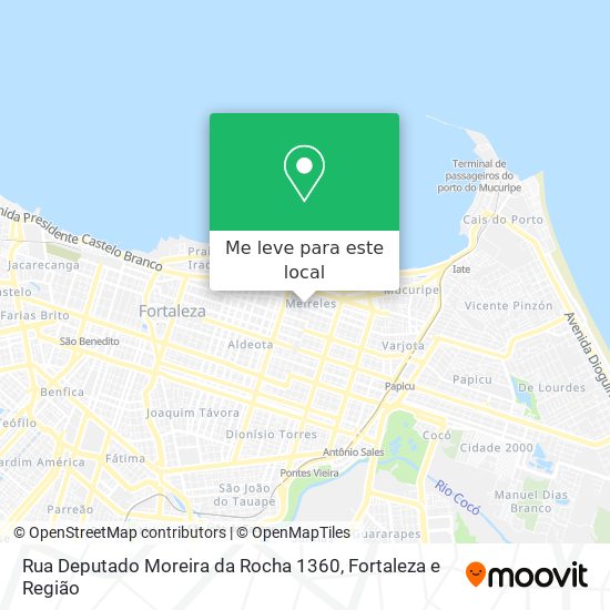 Rua Deputado Moreira da Rocha 1360 mapa