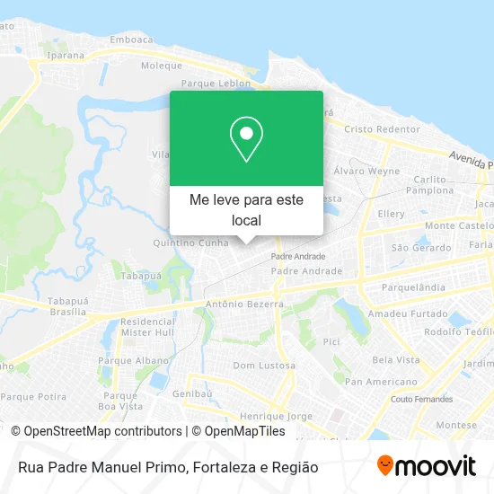 Rua Padre Manuel Primo mapa