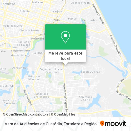 Vara de Audiências de Custódia mapa