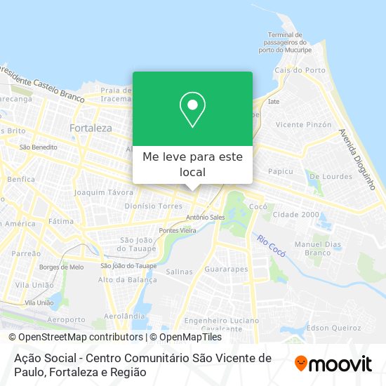 Ação Social - Centro Comunitário São Vicente de Paulo mapa