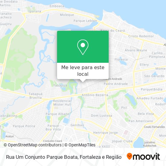 Rua Um Conjunto Parque Boata mapa