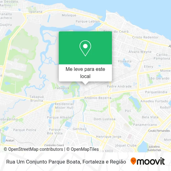 Rua Um Conjunto Parque Boata mapa