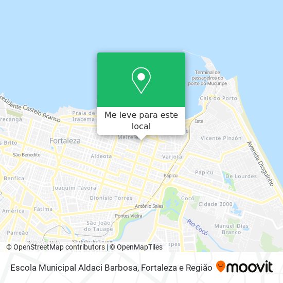 Escola Municipal Aldaci Barbosa mapa