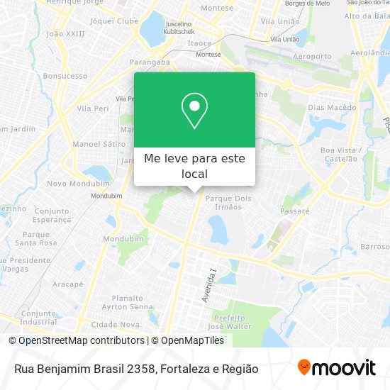 Rua Benjamim Brasil 2358 mapa