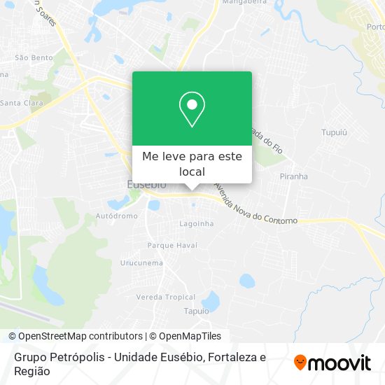 Grupo Petrópolis - Unidade Eusébio mapa