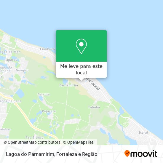 Lagoa do Parnamirim mapa
