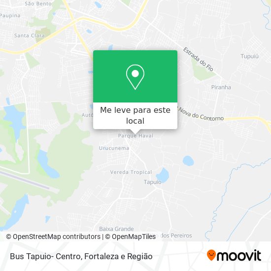 Bus Tapuio- Centro mapa