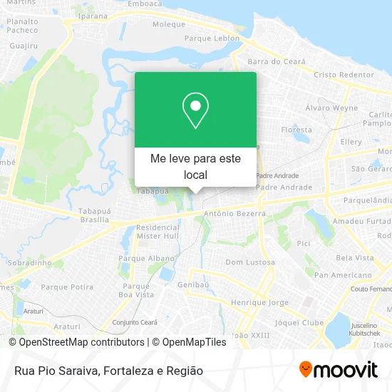 Rua Pio Saraiva mapa