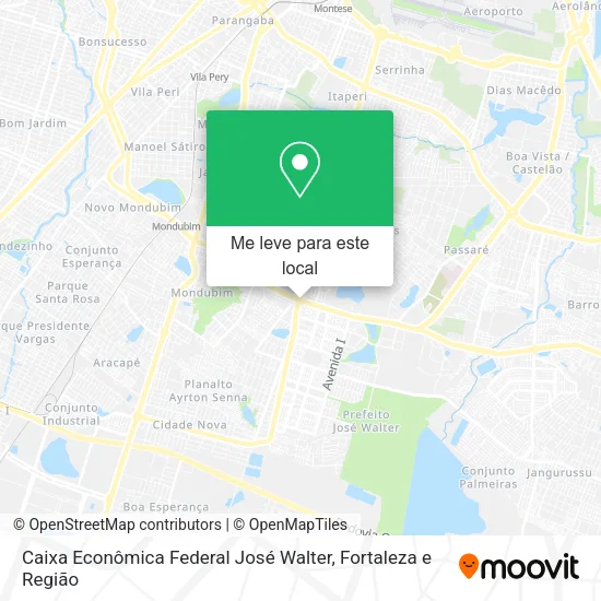 Caixa Econômica Federal José Walter mapa