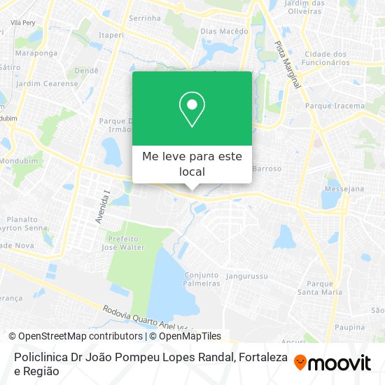 Policlinica Dr João Pompeu Lopes Randal mapa