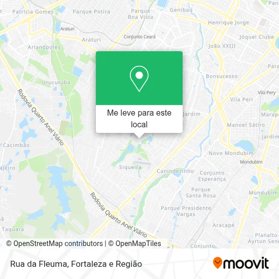 Rua da Fleuma mapa