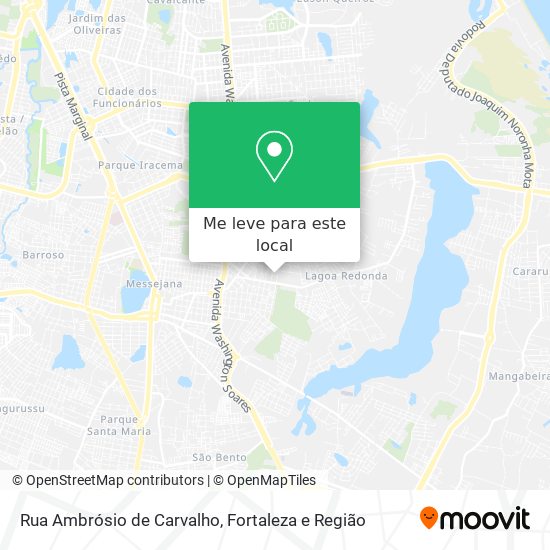 Rua Ambrósio de Carvalho mapa