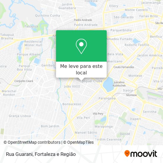 Rua Guarani mapa
