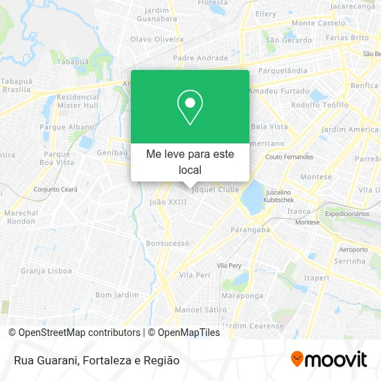 Rua Guarani mapa