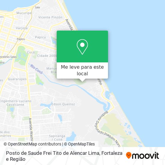 Posto de Saude Frei Tito de Alencar Lima mapa