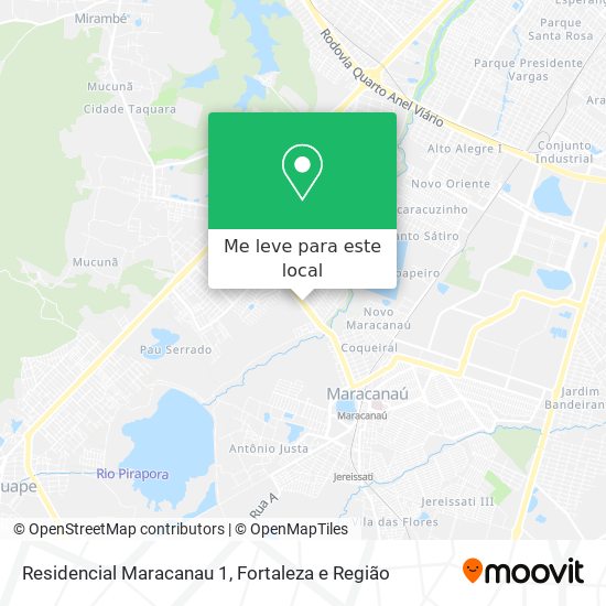 Residencial Maracanau 1 mapa