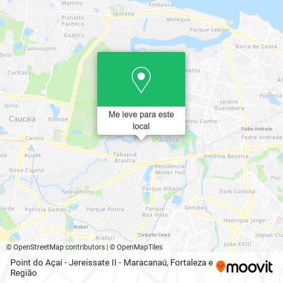 Point do Açaí - Jereissate II - Maracanaú mapa