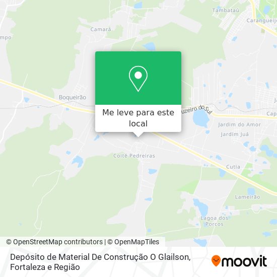 Depósito de Material De Construção O Glailson mapa