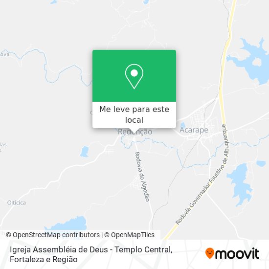 Igreja Assembléia de Deus - Templo Central mapa