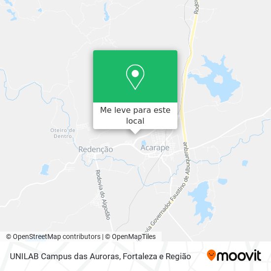 UNILAB Campus das Auroras mapa