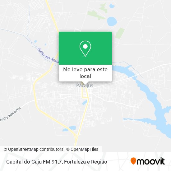 Capital do Caju FM 91,7 mapa