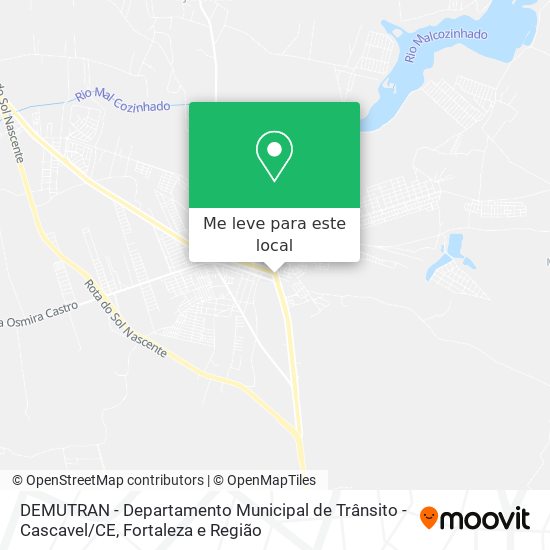 DEMUTRAN - Departamento Municipal de Trânsito - Cascavel / CE mapa