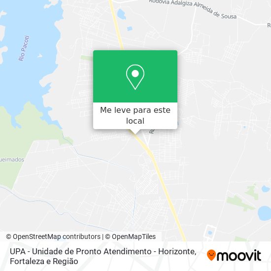 UPA - Unidade de Pronto Atendimento - Horizonte mapa