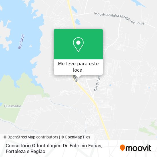 Consultório Odontológico Dr. Fabricio Farias mapa