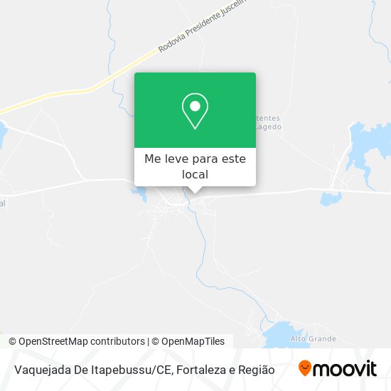 Vaquejada De Itapebussu/CE mapa