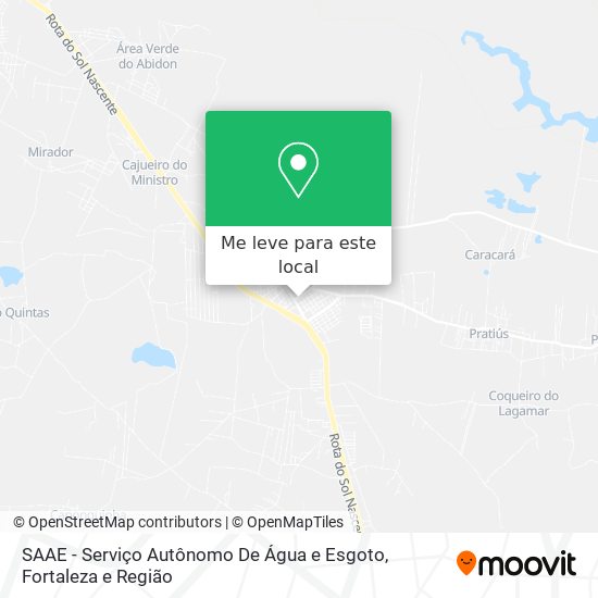 SAAE - Serviço Autônomo De Água e Esgoto mapa