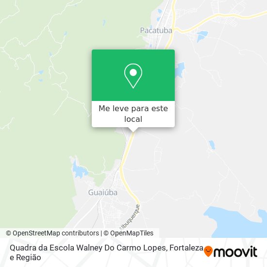 Quadra da Escola Walney Do Carmo Lopes mapa