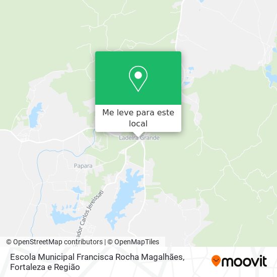 Escola Municipal Francisca Rocha Magalhães mapa