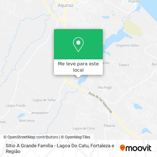 Sítio A Grande Família - Lagoa Do Catu mapa