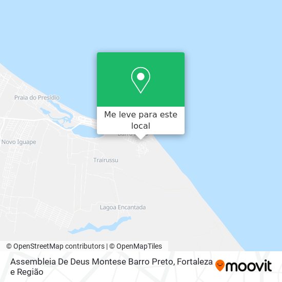 Assembleia De Deus Montese Barro Preto mapa