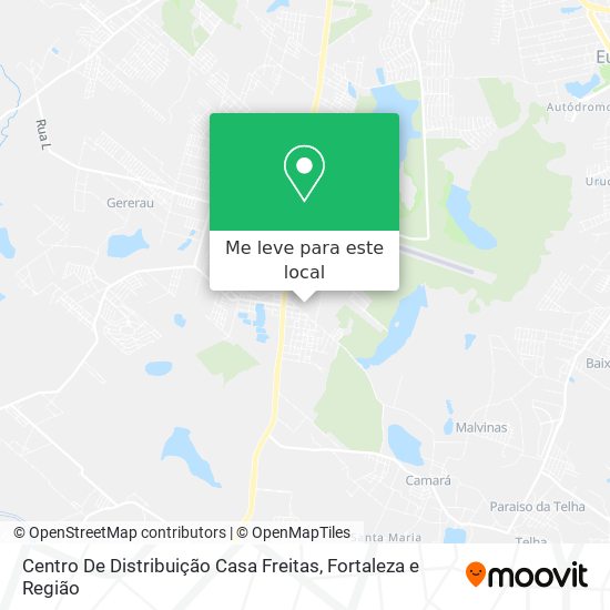 Centro De Distribuição Casa Freitas mapa