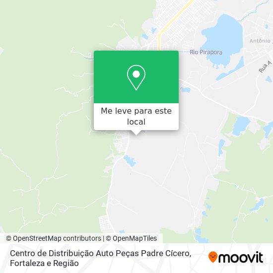 Centro de Distribuição Auto Peças Padre Cícero mapa