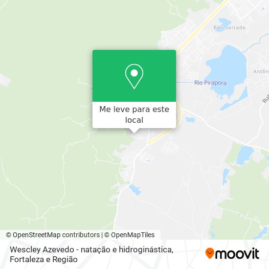 Wescley Azevedo - natação e hidroginástica mapa