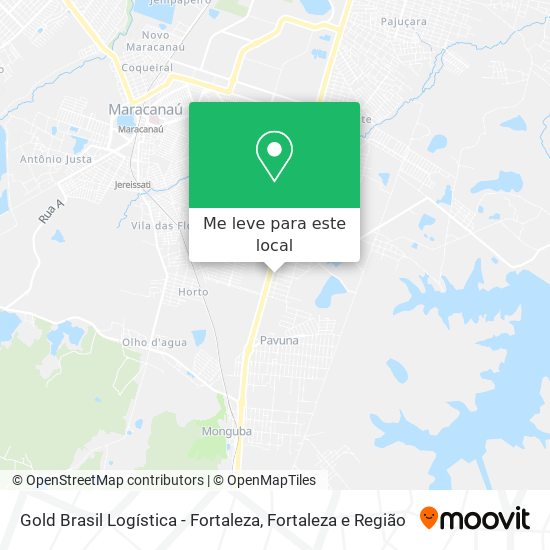 Gold Brasil Logística - Fortaleza mapa